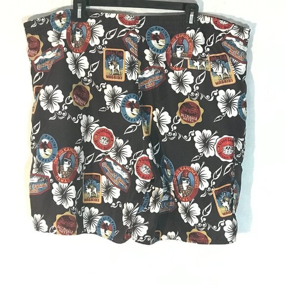 Big Dogs Hawaiian Beach Trunks Board Shorts - Picture 9 of 9